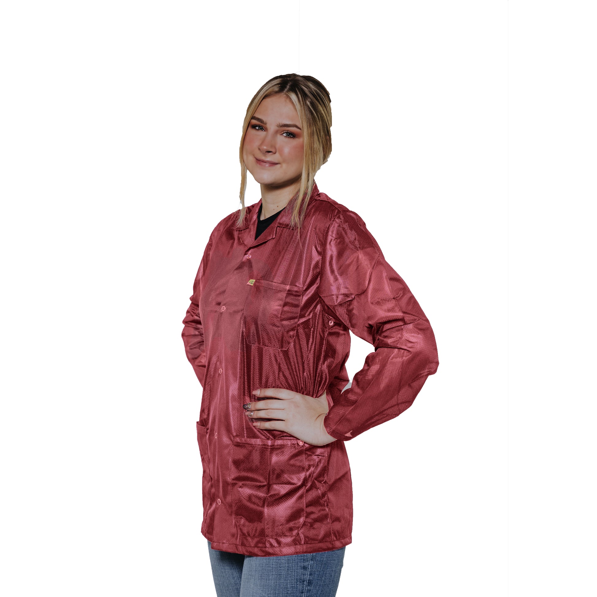 ESD Lab Jacket Maroon
