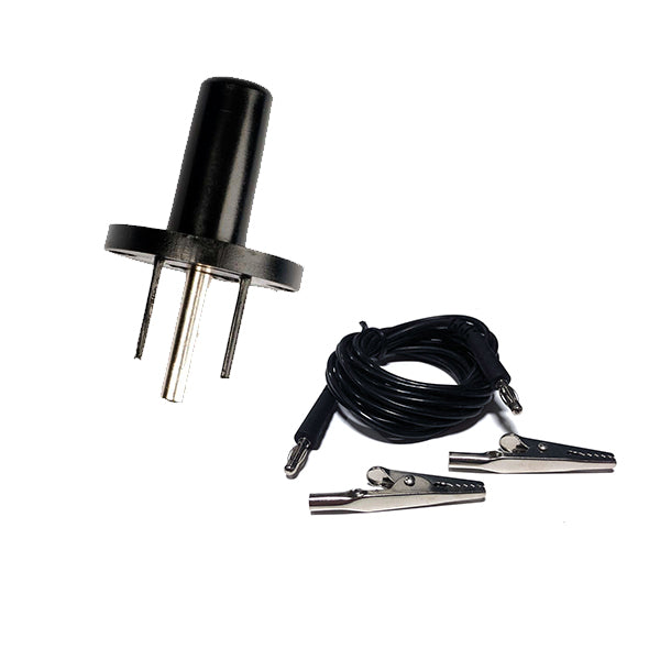 Static Care ESD Grounding Cable with Alligator Clip 8' Long with Banana Jack Outlet Plug Adapter Ground Garments and Mats with Alligator Clip