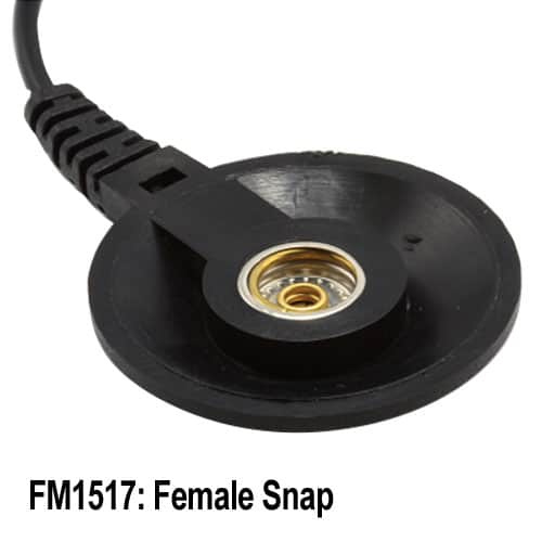 Female Low profile ESD floor mat ground cord