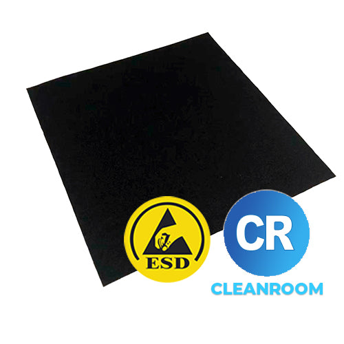 Black Cleanroom Safe ESD Inspection Wiper