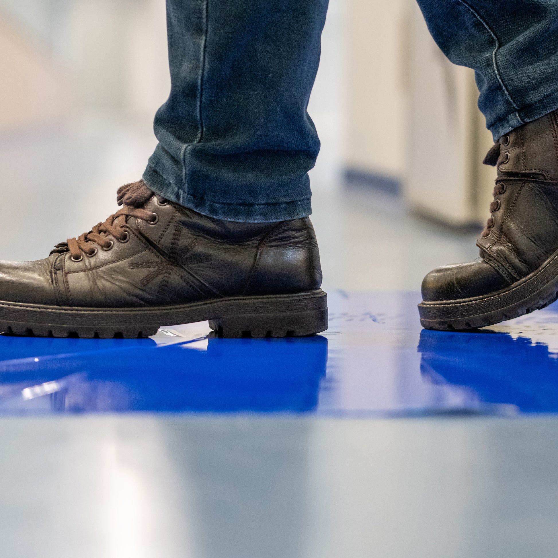 Dust Catching Tacky Mats shoes