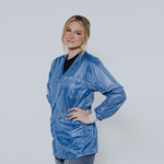 Blue V-Neck ESD Jackets