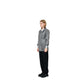 ESD Jacket - Medium Weight Anti-Static Fabric, Lapel Collar, Snap Cuff, Gray - Unisex Adult