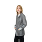 ESD Jacket - Medium Weight Anti-Static Fabric, Lapel Collar, Snap Cuff, Gray - Unisex Adult