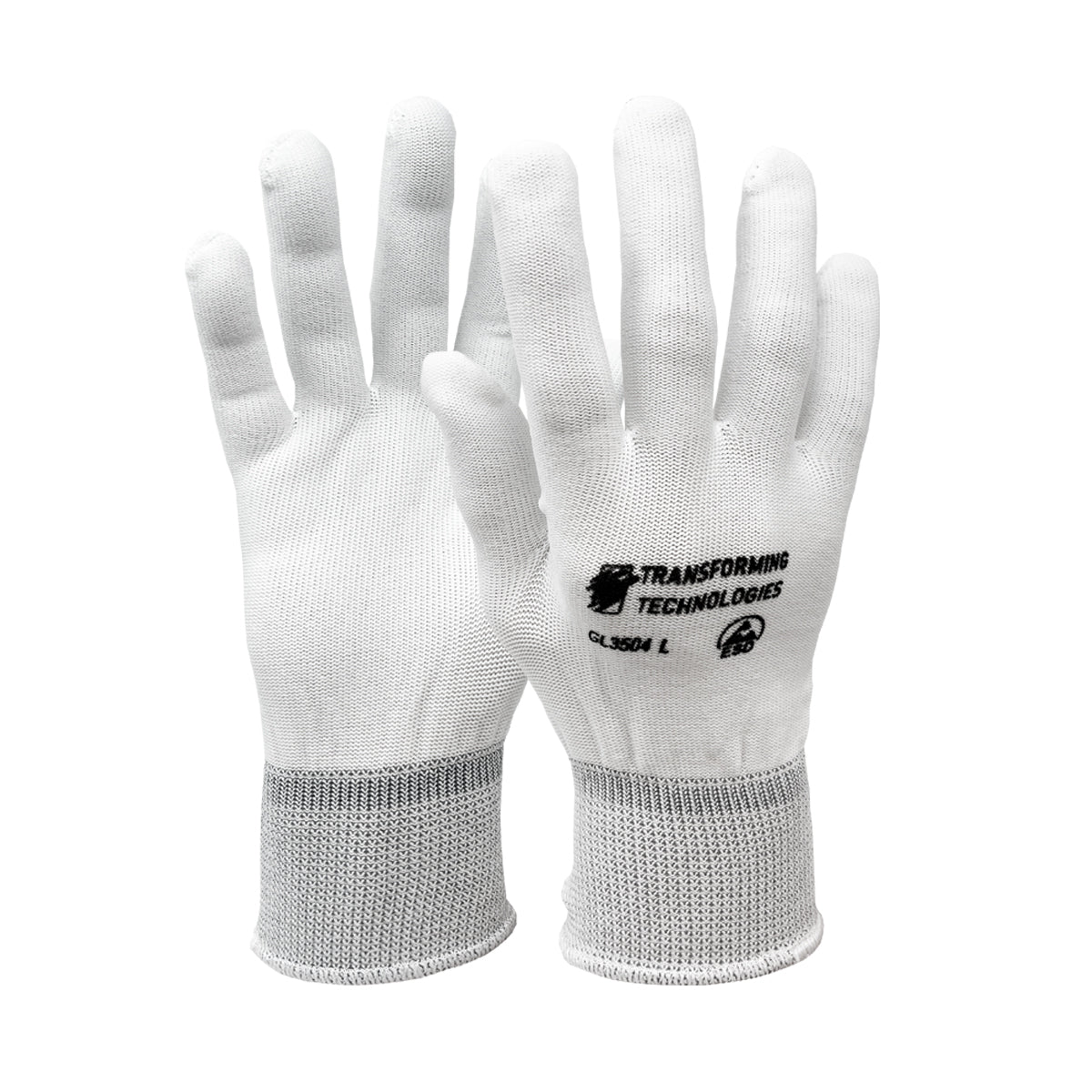 GL3500 - ESD Polyester Inspection Gloves - Uncoated