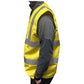ESD Vest Medium Weight 9010 Fabric - High Visibility