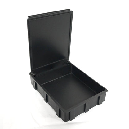 ESD Safe SMD Component Storage Boxes (pack of 5), Conductive Plastic - Black Lids