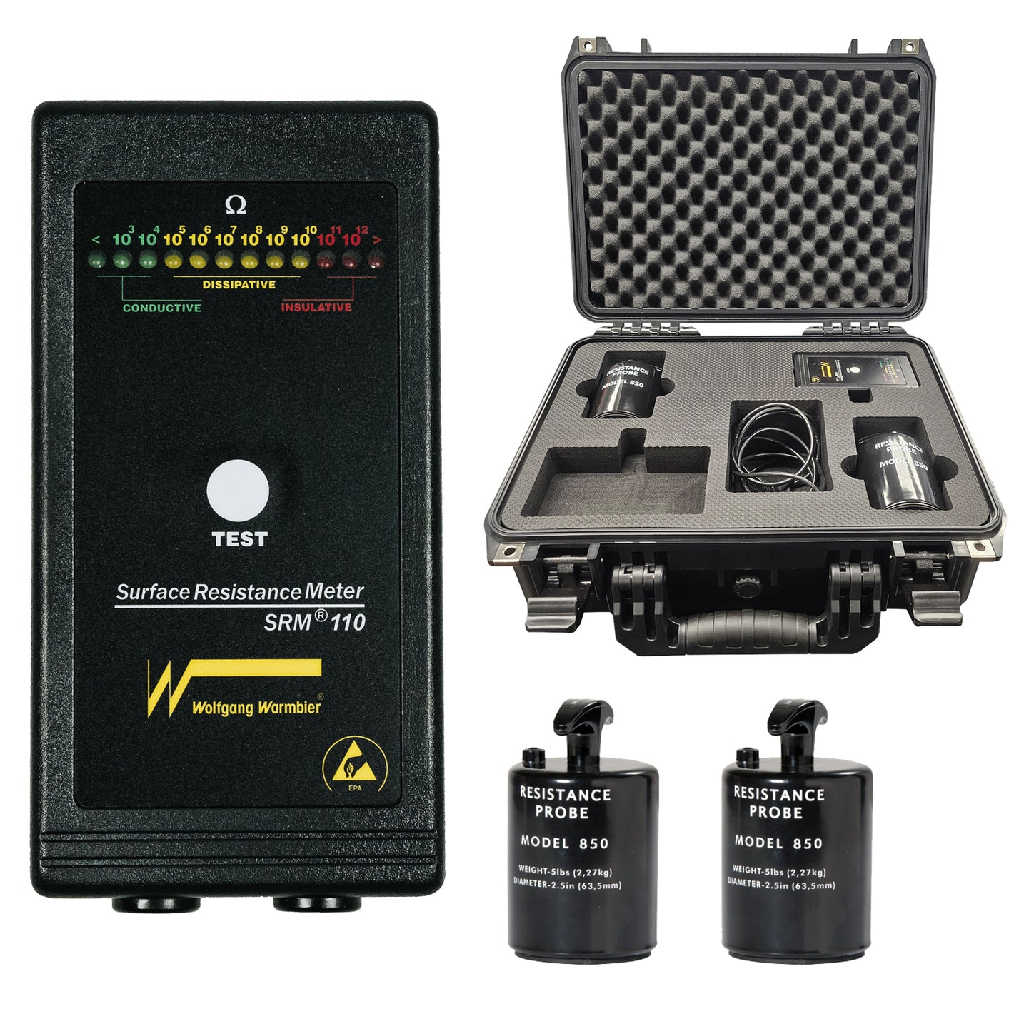 SRM110K Digital Surface Resistance Test Kit