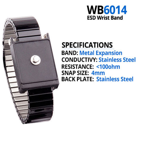 WB6000 Series ESD Metal Wrist Strap