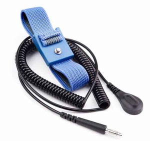 WB4043 Single Wire Wrist Band & Coil Cord Set - 12ft Coil Cords; Machined 4mm Snap