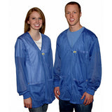 Lightweight 8812 Fabric, V-Neck Collar, Knit Cuff ESD Jacket