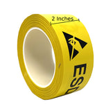 ESD Aisle Marking Warning Tape - Yellow
