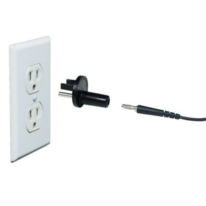 Static Care ESD Grounding Cable with Alligator Clip 8' Long with Banana Jack Outlet Plug Adapter Ground Garments and Mats with Alligator Clip