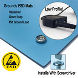 ESD Systems - 63615 Mat Snap Kit for Workstation Monitors
