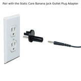 Grounding Cord - 8ft Straight Cord with Two Banana Plugs and No Resistor