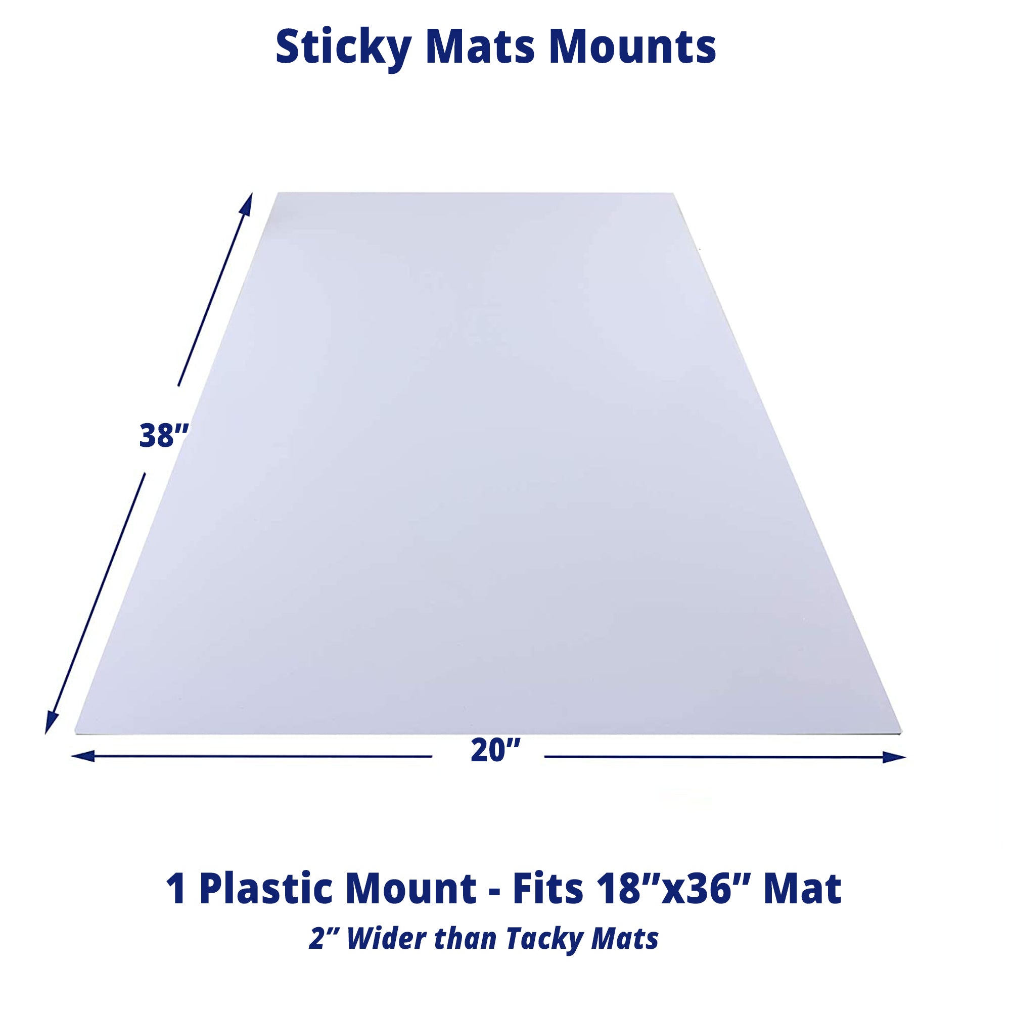 MRO Essentials Tacky Mats Mount - Non Skid Backing for Sticky Mats, Size: 20x38 - Fits 18x36 Mat