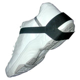 Heel Grounder - Stretch Hook and Loop Strap in Black - For Large Footwear