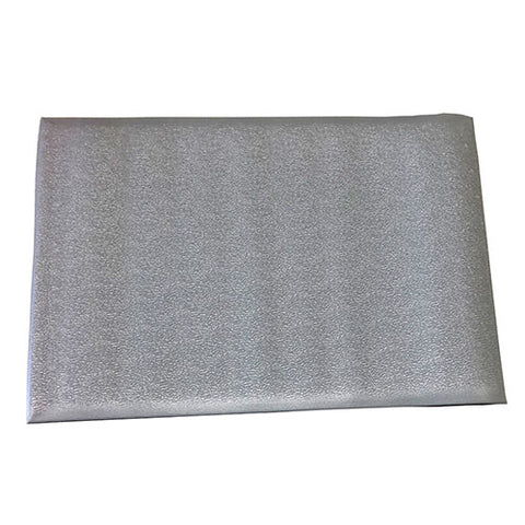 Anti Fatigue Floor Mat (Made in USA) 3/8 Inches Thick, Textured Pattern Top, Gray, RoHS and REACH Compliant