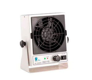 The Ptec™ IN5110 Benchtop Ionizing Blower is a small, efficient static elimination device with variable fan speed for protecting electronic components and general static protection.