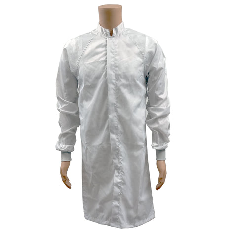 ESD Clean Room Frocks - Polyester W/Knit Cuffs, Meet Up To Class 100 Clean Room