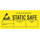 ESD Label - This Station or Equipment is Static Safe"