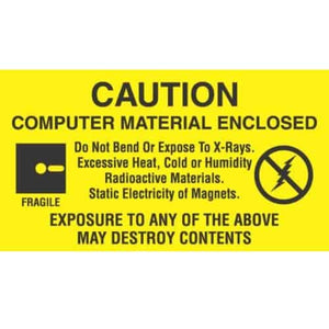 ESD Label -"Caution Computer Material Enclosed ..."