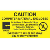 ESD Label -"Caution Computer Material Enclosed ..."