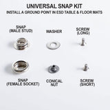 Universal Snap Kit for ESD Mats