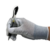 Static Care ESD Anti-Static Assembly Inspection Handling Gloves, Dissipative Nylon, Palm Coated Polyurethane - 12 Pairs