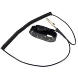 Static Care Metal Adjustable Swivel Wrist Strap with 6' Cord, 1 Megohm Resistor, 4mm Snap, Black