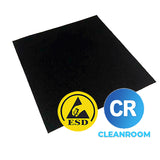 Black Cleanroom Safe ESD Inspection Wiper - Size 9"x9"