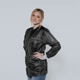 ESD Jacket - Anti-Static Fabric, Medium Weight V-Neck Collar, ESD Knit Cuff