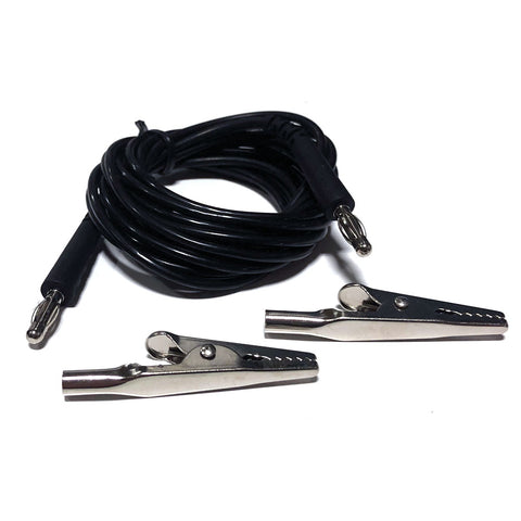 Grounding Cord - 8ft Straight Cord with Two Banana Plugs and No Resistor